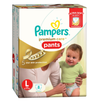 Pampers Large Size pants (8 Count)